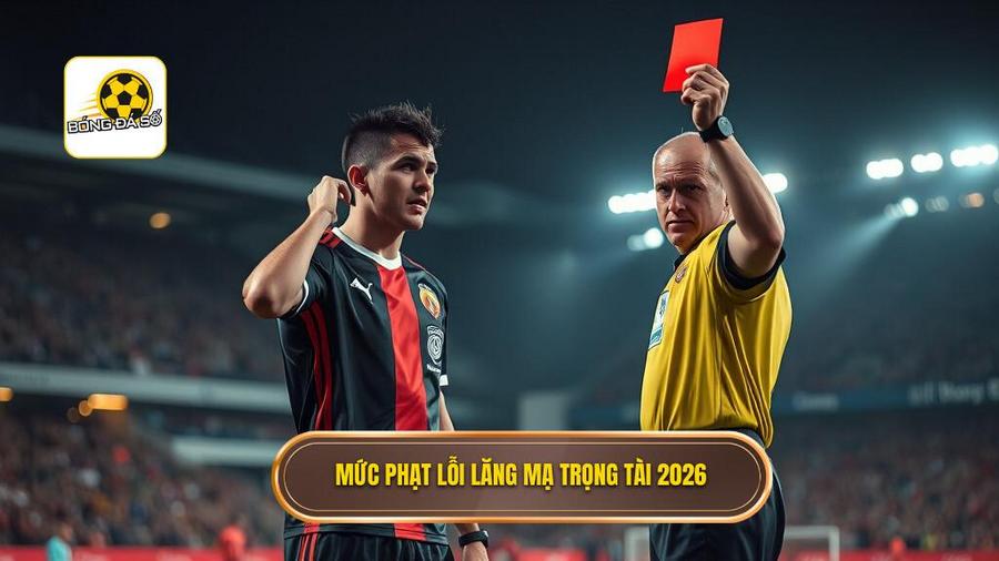 Luật phạt lỗi lăng mạ trọng tài mới nhất 2026: Những thay đổi mang tính bước ngoặt 2 Mức phạt lỗi lăng mạ trọng tài 2026
