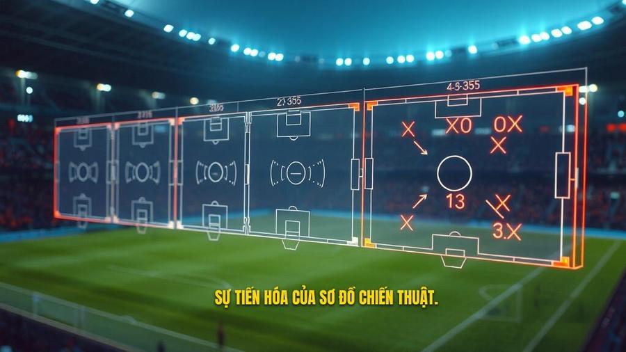 Chiến thuật Carlo Ancelotti: Đỉnh cao của sự linh hoạt và nghệ thuật quản trị nhân sự 2 Sự tiến hóa của các sơ đồ chiến thuật qua các thời kỳ