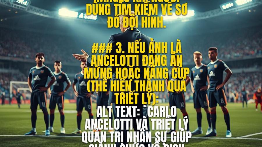 Chiến thuật Carlo Ancelotti: Đỉnh cao của sự linh hoạt và nghệ thuật quản trị nhân sự 1 Triết lý cốt lõi trong chiến thuật Carlo Ancelotti: "Cầu thủ là trung tâm"