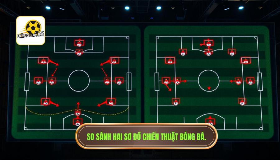 4-3-3 và 4-2-3-1 khác nhau thế nào? Phân tích chuyên sâu từ góc nhìn chuyên gia 1 1. So sánh hai sơ đồ chiến thuật bóng đá.